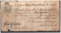 English Provincial Banks 5 Pounds,  6. 9.1845